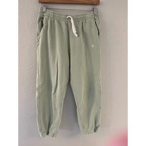 Everlane Womens Organic Cotton Track Jogger Pale‎ Green Small